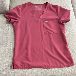 Quartz Breast Cancer Awareness Edition Figs Scrub Top